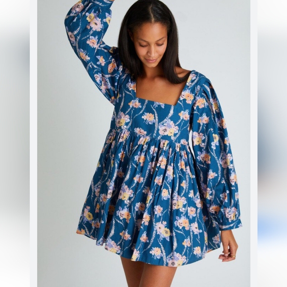 LoveShackFancy Dresses & Skirts - LoveShackFancy Eaton Floral Mini Babydoll Dress
